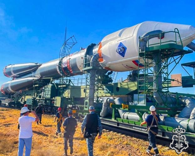 Росгвардейцы обеспечили безопасность транспортировки ракеты-носителя «Союз-2.1а» на космодроме «Байконур» 