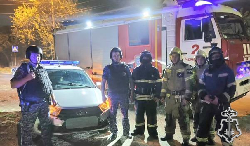 Росгвардейцы оперативно ликвидировали возгорание в Черкесске