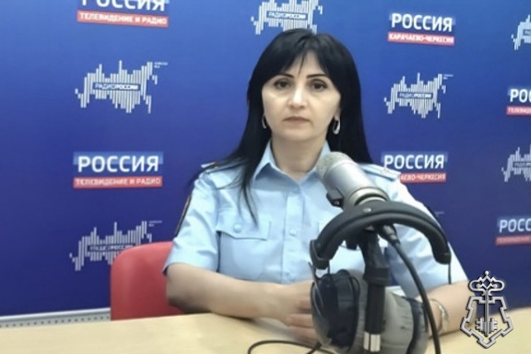 Офицер Росгвардии выступила в прямом эфире радио ГТРК «Карачаево-Черкесия»